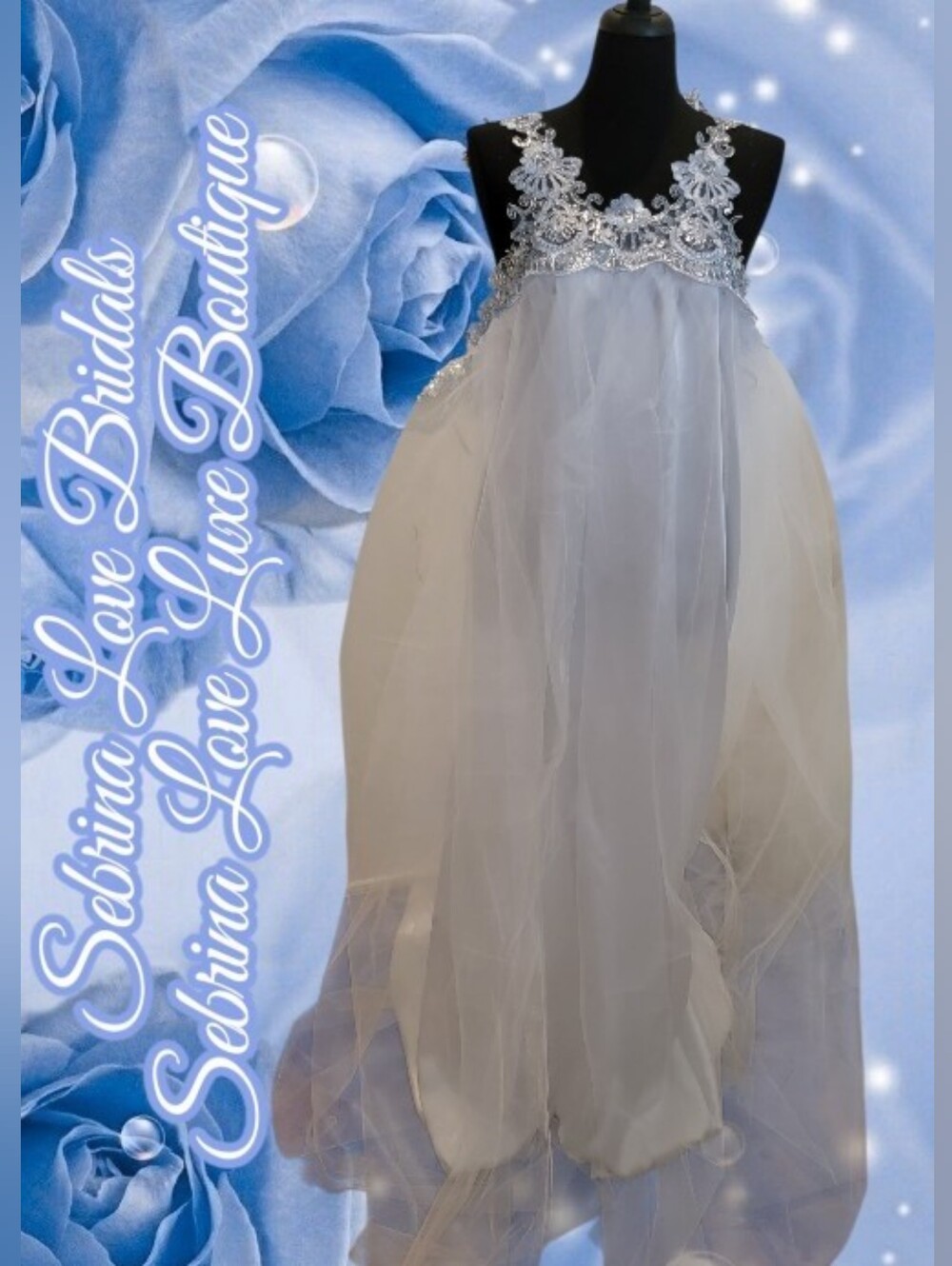 🕊HEAVENLY🕊Ethereal White Tulle  Lace Backless Gatsby Sheath Wedding Gown Set